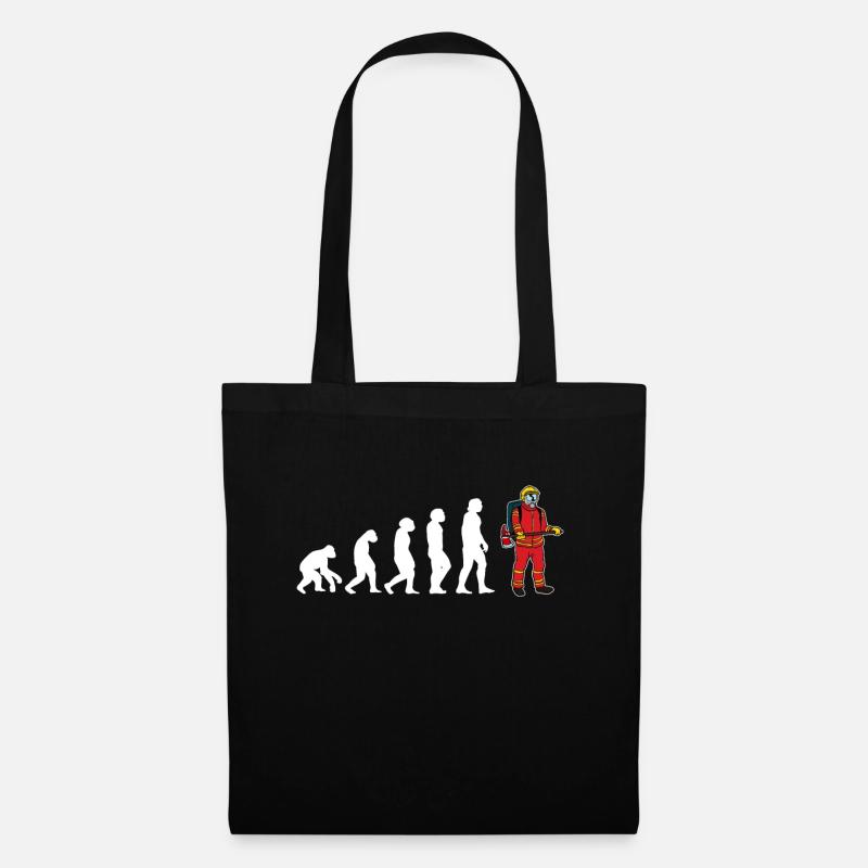 Evolution Feuerwehrmann Feuerwehr - Stoffbeutel - Schwarz