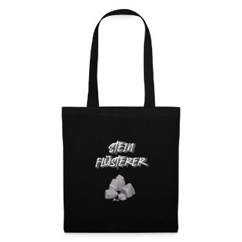 Stein Flüsterer - Stoffbeutel - Schwarz - Vorne