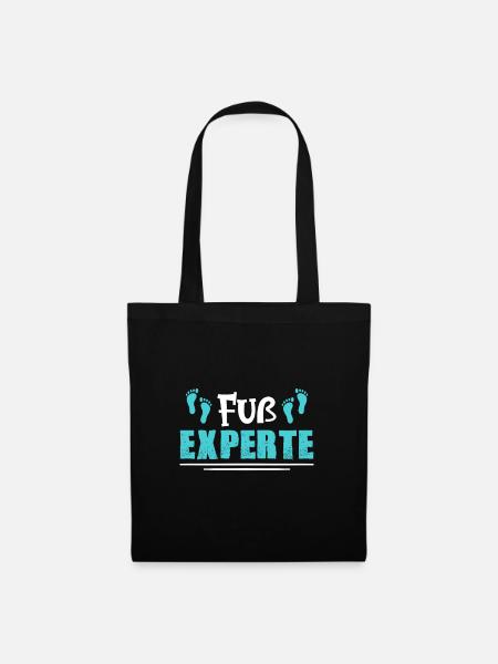 Fuß Experte - Stoffbeutel - Schwarz