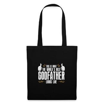 what the best godfather in the world looks like - Tote Bag - black - Front