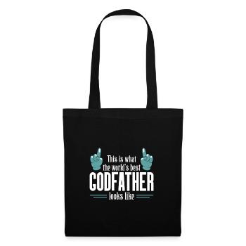 what the best godfather in the world looks like - Tote Bag - black - Front