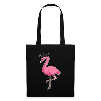 Flamingo Graduation Diploma Abitur - Tote Bag - black - Front