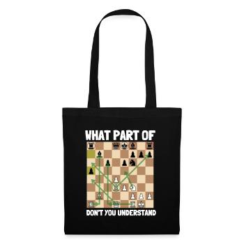 Chess Master Chess Club & 3 Way Chess Game - Tote Bag - black - Front