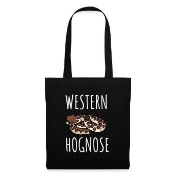 Hognose Snake Reptile Pet & Herpétologiste - Sac en tissu - noir - Devant