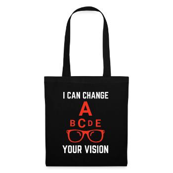 Ophtalmologiste Optométriste Optométrie et Opticien - Sac en tissu - noir - Devant