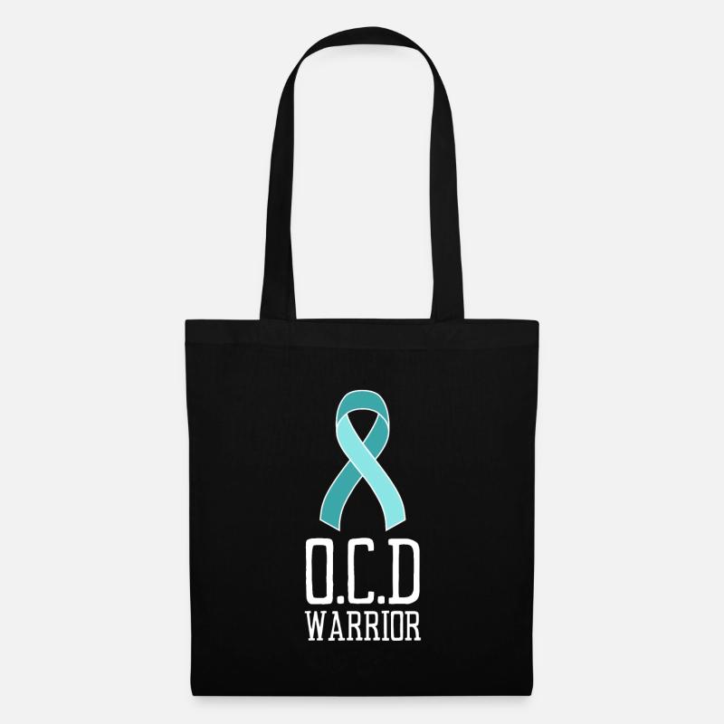 OCD Obsessive Compulsive Disorder Awareness - Stoffbeutel - Schwarz