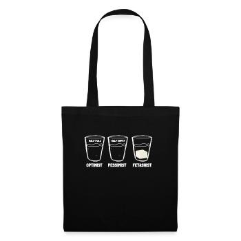 Feta Grec Feta Cheese Lover Et Greek Foodlover - Sac en tissu - noir - Devant