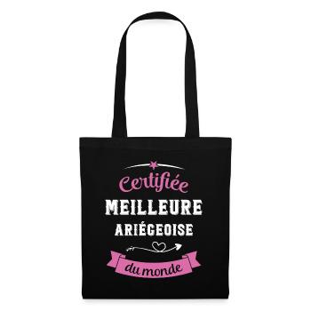 Certifiée ariégeoise du monde - Sac en tissu - noir - Devant