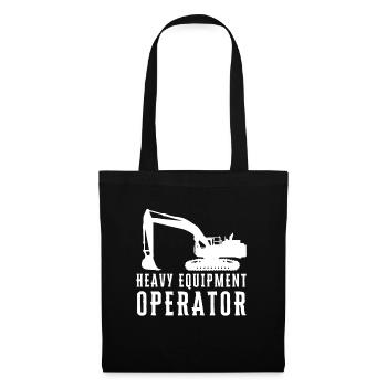 Backhoe Bulldozer And Heavy Equipment Operator - Tote Bag - black - Front