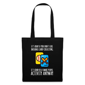 Baseball Card Collector And Baseball Memorabilia - Tote Bag - black - Front