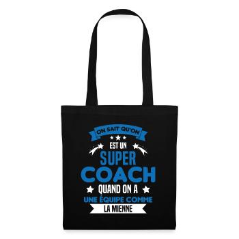 On Sait Qu'on Est Un Super Coach - Sac en tissu - noir - Devant