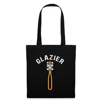 Glazier Glass Fitter And Glass Setter Window - Stoffbeutel - Schwarz - Vorne