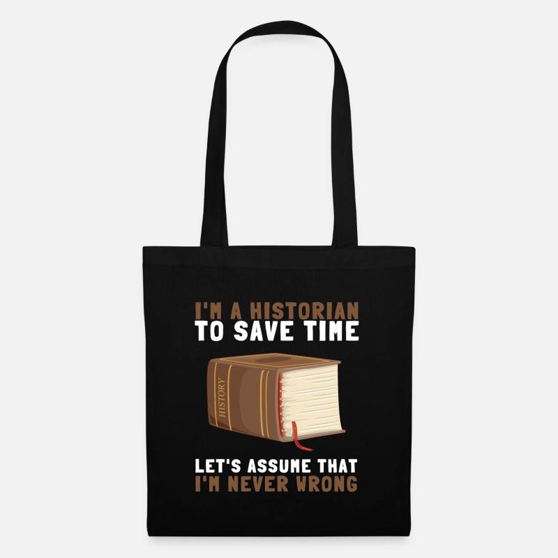 Research Historian Museum Curator And Archivist - Stoffbeutel - Schwarz