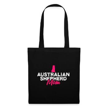Maman berger australien - Sac en tissu - noir - Devant