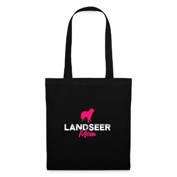 Maman Landseer - Sac en tissu - noir - Devant
