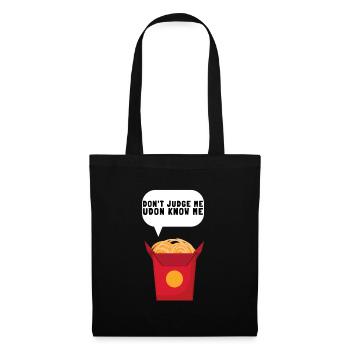 Udon Nouilles Japonaises Ramen Boîte de Nouilles Asiatiques - Sac en tissu - noir - Devant