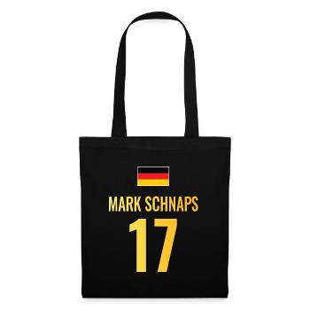 Fußball Sauf Trikot Deutschland Mallorca Gruppen - Stoffbeutel - Schwarz - Vorne
