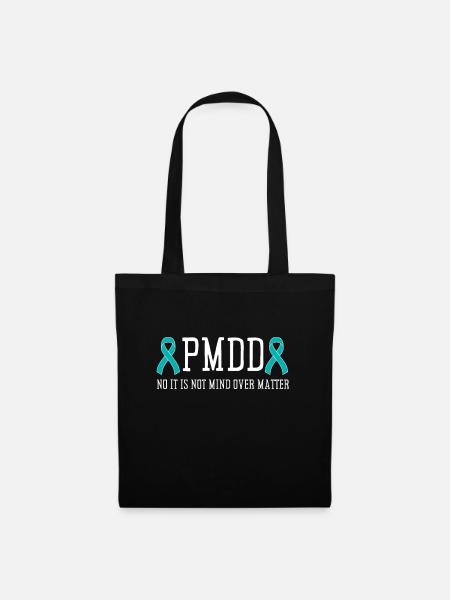 PMDD Awareness Premenstrual Syndrome Menstrual - Stoffbeutel - Schwarz