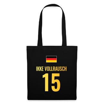 Fußball Sauf Trikot Deutschland Mallorca Gruppen - Stoffbeutel - Schwarz - Vorne