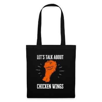 Chicken Wings Fried Chicken And Chicken Nuggets - Stoffbeutel - Schwarz - Vorne