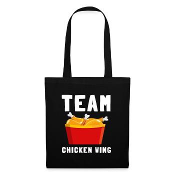 Chicken Wings Fried Chicken And Chicken Nuggets - Stoffbeutel - Schwarz - Vorne