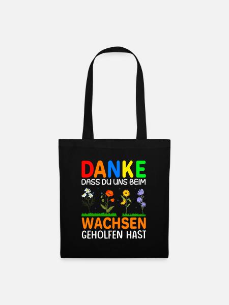 Erzieherin Tagesmutter Abschiedsgeschenk - Stoffbeutel - Schwarz