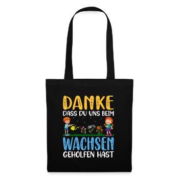 Erzieherin Tagesmutter Kindergarten Geschenk - Stoffbeutel - Schwarz - Vorne