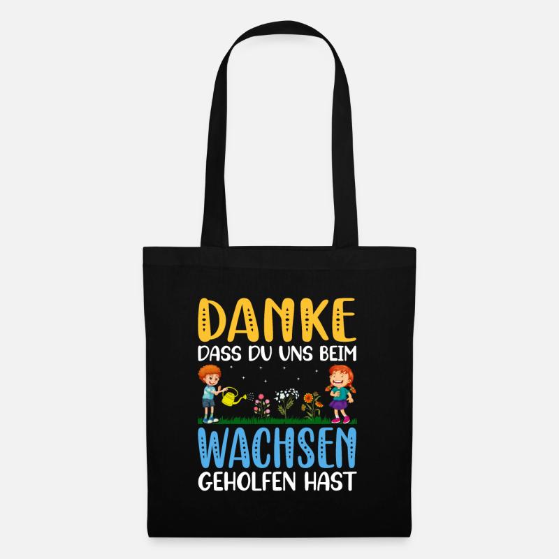 Erzieherin Tagesmutter Kindergarten Geschenk - Stoffbeutel - Schwarz