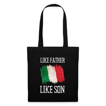Like Father Like Son Heritage Origin Father's Day - Stoffbeutel - Schwarz - Vorne