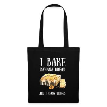 Banana Pudding Banana Bread Fruit Dessert Cooking - Tote Bag - black - Front