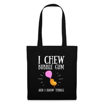 Bubble Gum Gumball Sweet Candy Machine Bubblegum - Sac en tissu - noir - Devant