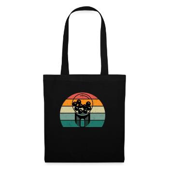 Bubble Gum Gumball Sweet Candy Machine Bubblegum - Sac en tissu - noir - Devant