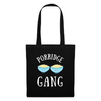 Porridge Cereal Grits Kasha Upma Rice And Oats - Tote Bag - black - Front