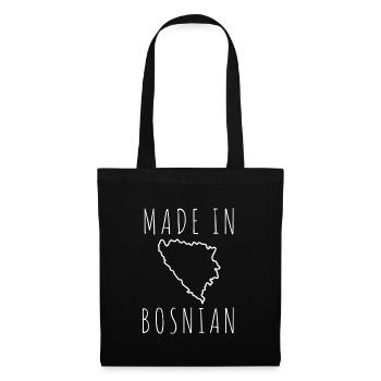 Bosnie Burek Bosnie-Herzégovine patriotique - Sac en tissu - noir - Devant