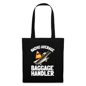 Baggage Handler Airfield Airport Worker - Stoffbeutel - Schwarz - Vorne
