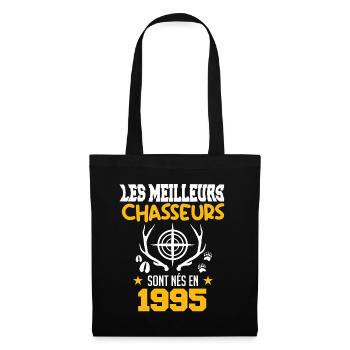 Chasseur | Anniversaire chasseur 1995 - Sac en tissu - noir - Devant