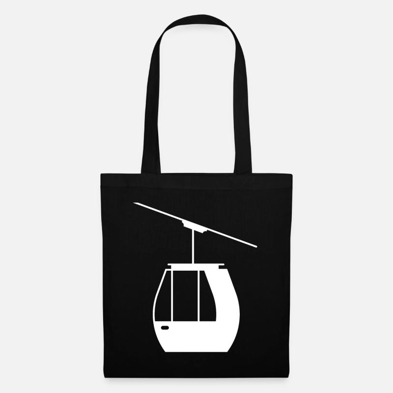 Téléphérique Tramway Téléphérique Télécabine - Sac en tissu - noir