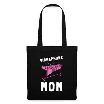 Vibraphone Mom Marimba Ninja And Mallet - Stoffbeutel - Schwarz - Vorne