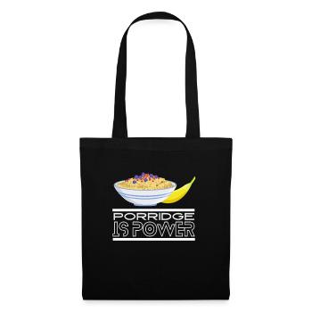Cereal Grits Kasha Upma Rice And Morning Cornmeal - Tote Bag - black - Front