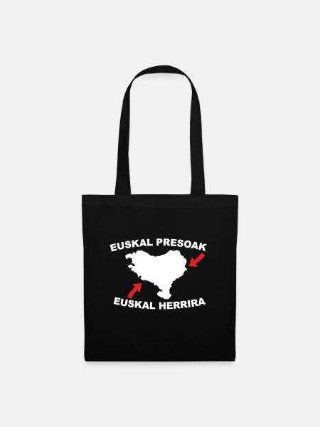 Euskal Presoak Euskal Herria Pays Basque - Sac en tissu - noir