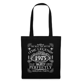 1973 Legend | Vintage Aged Perfectly 1973 - Sac en tissu - noir - Devant