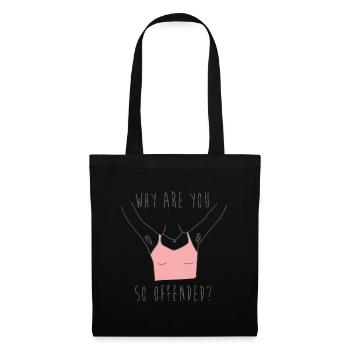 Feminist Anti Shaving Hairy Body - Stoffbeutel - Schwarz - Vorne
