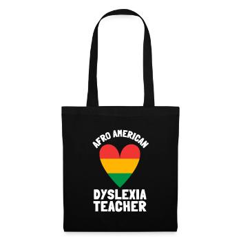 Mois de la sensibilisation à la thérapie de lecture dyslexique, Dyslexie - Sac en tissu - noir - Devant