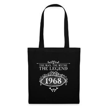 1968 | Vintage Legend seit 1968 Geburtstag - Stoffbeutel - Schwarz - Vorne