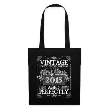 2015 | Vintage Perfectly since 2015 birthday - Tote Bag - black - Front