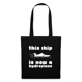 Courses de drag-boat et de hors-bord - Sac en tissu - noir - Devant