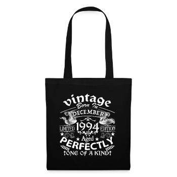 December 1994 | birthday 1994 Vintage December - Tote Bag - black - Front