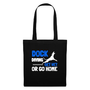 Dock Diving Canine Water Sport Dog Dock Jumping - Stoffbeutel - Schwarz - Vorne