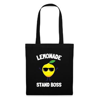 Sell Lemonade Stand Boss Juice Business Lemon - Stoffbeutel - Schwarz - Vorne