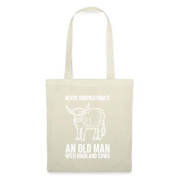 Highland Cow Breeder Scottish Cattle Hairy Cow - Stoffbeutel - Natur - Vorne